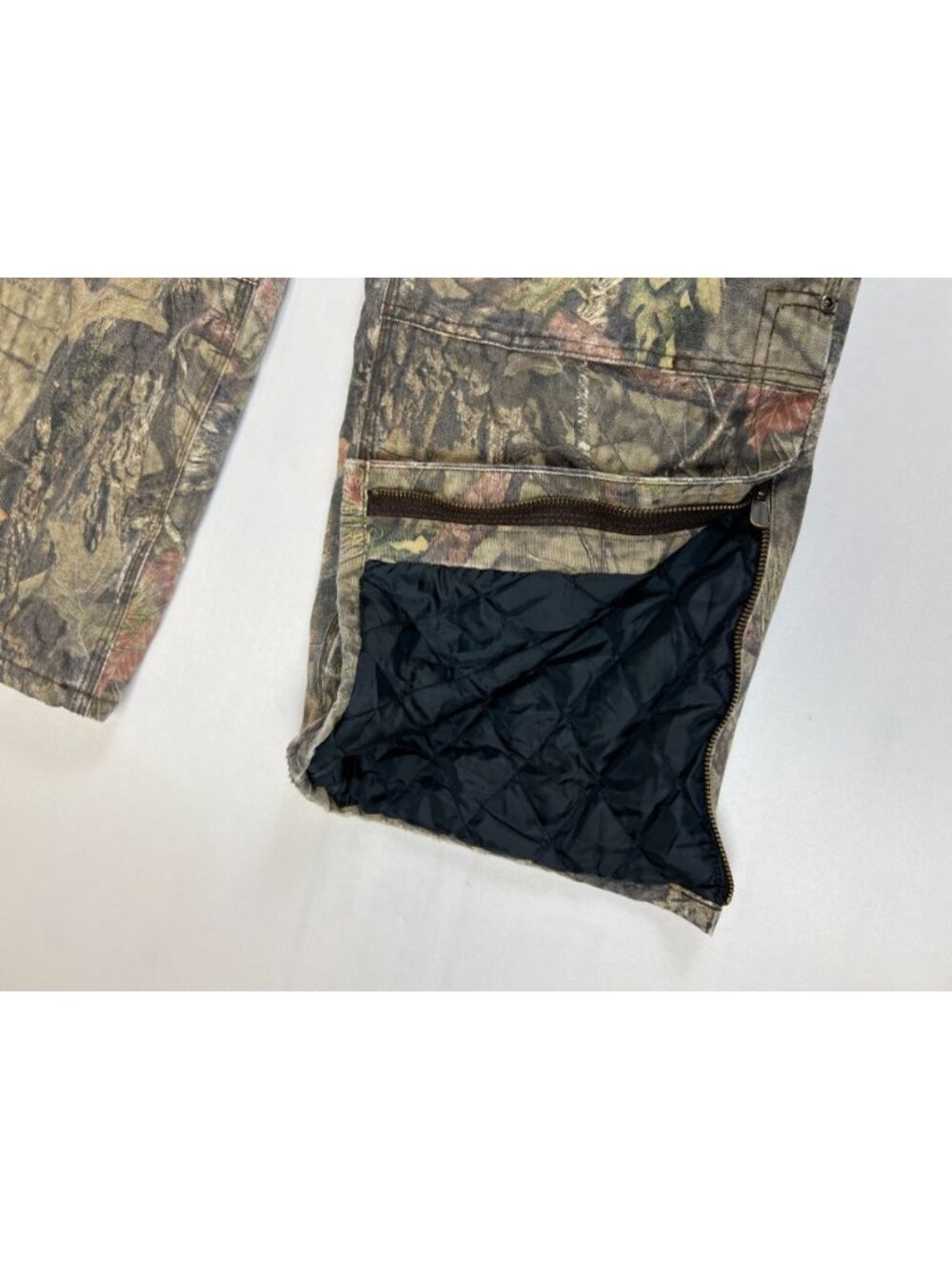 Carhartt Youth Boys Mossy Oak Camo Bib Overalls Quilted Lined Size 12 - Picture 6 of 7